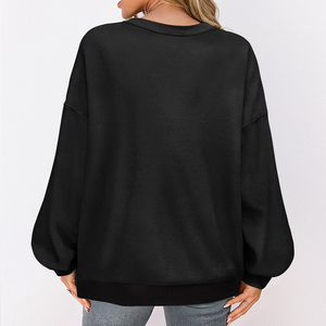 Sudadera extragrande para mujer totalmente personalizada en varios colores, sudadera extragrande moderna y elegante para mujer - Product Image 2