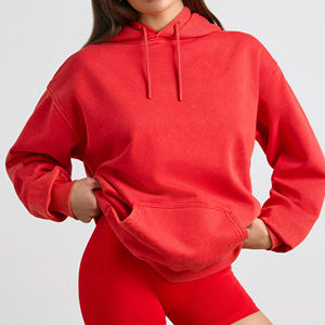 Mejor fabricante y proveedor de sudaderas extragrandes con hombros caídos para mujer, sudaderas con capucha de primera calidad, último estilo. - Product Image 5