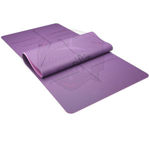 Tapis de yoga léger en PVC de haute qualité, double couche, antidérapant, avec sangle de transport pour l'entraînement physique - Product Image 3
