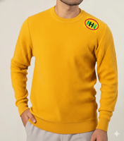 Suéter de punto casual de lana sólida para hombre, con cuello tipo almohada, estampado digital personalizado, venta al por mayor para negocios, barato, para invierno