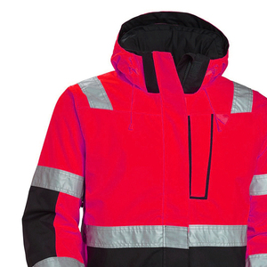 Premium High Visibility Unisex Reflective Safety <b>Jacket</b> Hooded Winter Waterproof Breathable Safety <b>Jacket</b> - Product Image 6