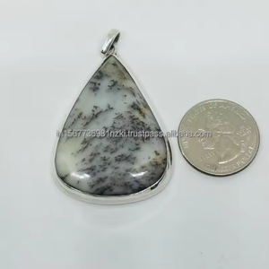 Genuine Dendrite Opal Pendant <b>Necklace</b> 925 <b>Solid</b> Sterling <b>Silver</b> Gemstone Pendant Handmade Pendant Opal Jewelry For Her-Him - Product Image 3