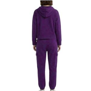 Sudadera con Capucha para Mujer, 100% Algodón, Color Sólido, Tejida, Casual, Manga Larga, con Bolsillos, Ropa de Invierno, Transpirable - Product Image 6