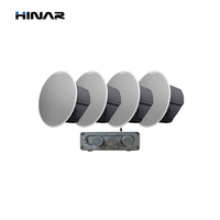 HINAR Sistem Speaker Plafon 6.5 Inci 2.1 Kanal Amplifier Kelas D Bluetooth 100W 8 Ohm Penutup Magnetik untuk Kantor