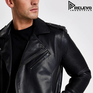 Chaqueta Acolchada de Cuero Genuino para Hombre, Estilo Urbano, Ecológica, Venta al por Mayor en EE. UU., Proveedor Directo de Fábrica OEM - Product Image 5