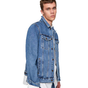 Vestes en jean vintage pour hommes à manches longues, de haute qualité, col boutonné, manteaux d'extérieur en denim pour hommes - Product Image 5