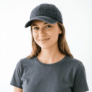 Washed Cotton Baseball Cap 6-Panel Adjustable Solid Color Unisex Casual <b>Hat</b> Black <b>Purple</b> - Product Image 4