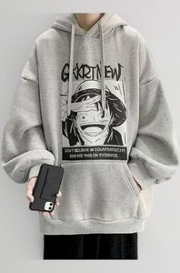 Spring Eco-Friendly <b>Hip</b> Hop Casual Hoodie New Design Oversized Crewneck Long-Sleeved Men's Sweatshirts & Hoodies Print Knitted - Product Image 3