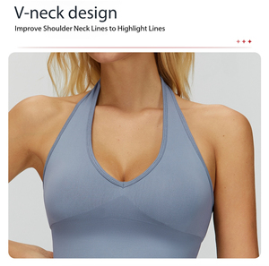 Soutien-gorge de sport personnalisé avec logo du fabricant pour femme – Idéal pour le yoga, la gym et l'exercice - Product Image 6