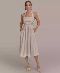 Abito Midi con cravatta da Donna | Donna Karan New York - Product Image 3