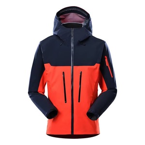 Blouson de sport pour homme à capuche, coupe-vent, avec blocs de couleur, fermeture éclair, en polyester, coupe droite, idéal pour l'automne - Product Image 3