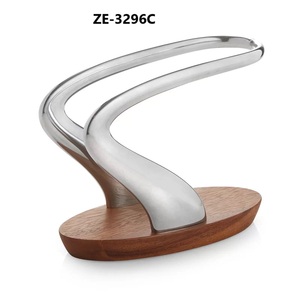 Porta Servilletas Redondo Bordado en Metal Plateado y Dorado de Estilo Vintage, Ecológico, Hecho a Mano, Decoración Moderna para el Hogar y Avión - Product Image 2