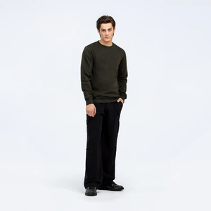 Sudadera de Invierno para Hombre de Alta Calidad, Diseño Personalizado con Logotipo, Manga Larga, Ligera, Cuello Redondo, 100% Algodón - Product Image 2