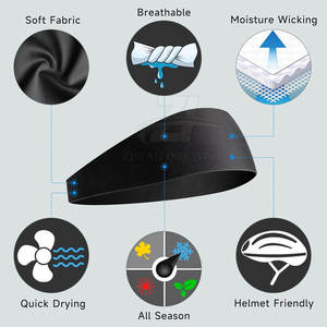 Bandas elásticas anchas para la cabeza para hombres y mujeres, material antideslizante, para yoga, fitness, correr, deportes. - Product Image 4