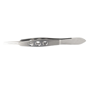 Micro-pinces irisées réutilisables en acier inoxydable pour la manipulation précise des tissus en microchirurgie ophtalmique et opérations oculaires - Product Image 4