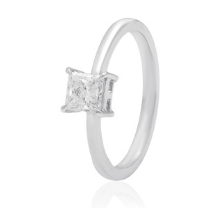 Anillo regular de oro blanco de 14 quilates, banda de boda clásica, sencilla y lisa para mujeres y hombres, joyería fina nupcial minimalista y elegante de lujo unisex - Product Image 2