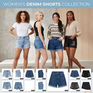 Shorts de Mezclilla Cortos para Mujer, Cintura Alta, con Botones, Estilo Y2K, Sexy, Casual, Vintage, para Fiesta o Club, Verano 2026 - Product Image 2