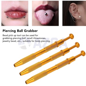 Premium Gold Plated Stainless Steel Piercing Ball <b>Grabber</b> Bead Pick <b>Tool</b> Durable Jewelry Holder for Body Piercing - Product Image 5
