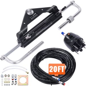 Kit di Sterzo Idraulico Fuoribordo da 150HP per Barche in PVC/Acciaio, Sistema Marino con Cilindro di Blocco Bidirezionale HO in Nylon ad Alta Resistenza - Product Image 1