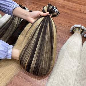 Extensiones de Cabello Humano Liso y Ondulado en Colores Vibrantes Tipo Piano, Precio al por Mayor para Proveedores de Cabello Natural - Product Image 2