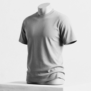 เสื้อยืดโอเวอร์ไซส์ผ้าฝ้ายระบายอากาศเป็นมิตรกับสิ่งแวดล้อม เสื้อยืดผู้ชายทรงหลวมหรูหรา น้ำหนักมาก พิมพ์ลายตามสั่ง สไตล์สตรีทแวร์ - Product Image 5