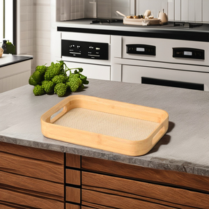 Precio competitivo Bandejas simples Venta caliente Bandeja de servicio con asas para la venta - Product Image 1