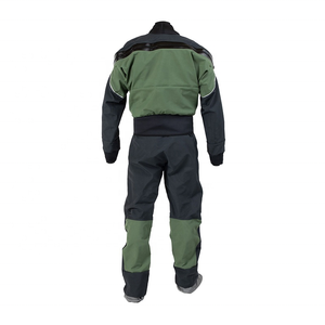 Men's Green And Black <b>Waterproof</b> <b>Work</b> Coverall Full Body Protection Uniform With Zipper Pocket And Elastic Waistband - Product Image 4