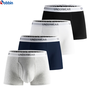 Ropa Interior Masculina de Algodón, Bóxers para Hombre, Cintura con Logotipo Personalizado OEM, Alta Calidad, Suave, Sólido y Transpirable - Product Image 4