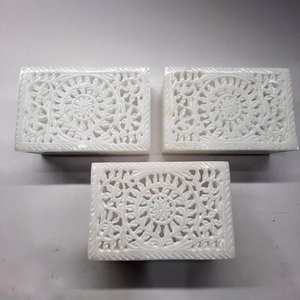 Boîte à bijoux en marbre brun de luxe, best-seller, forme rectangulaire, 10x7,5 cm, design magnifique de haute qualité, meilleur prix, cadeau pour femmes - Product Image 1