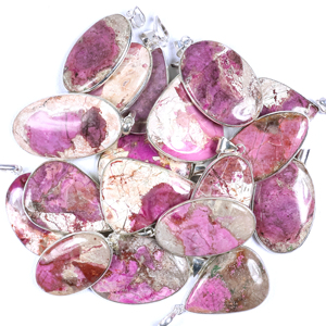 Colgante Bohemio de Rodocrosita Rosa Natural con Bisel de Plata de Ley 925, Joyería Hecha a Mano - Product Image 5