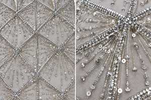ผ้าลูกปัดโพลีเอสเตอร์100% หรูหราพร้อมเซอร์คอนแฮนด์เมดผู้จัดจำหน่ายเสื้อผ้าอินเดียทำจากผ้าทอและลายตาข่าย - Product Image 6