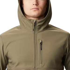 Veste Softshell Unie Imperméable en Toile de Polyester Teinte Unie pour Hommes – Fournisseur d'Usine Professionnel en Gros OEM - Product Image 4