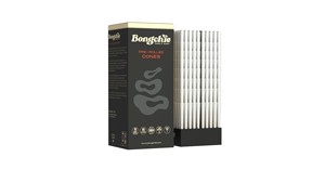 Bongchie Tower Box 900 Ultra-Thin 84mm <b>Pre</b> <b>Rolled</b> Green <b>Cones</b> One Quarter Slow Burning Paper - Product Image 3