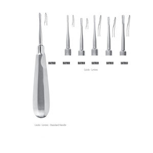 Juego de Elevadores Dentales Manuales con Mango Dorado, Instrumentos Extractivos Reutilizables de Acero, Elevador de Raíces de Dentavex - Product Image 5