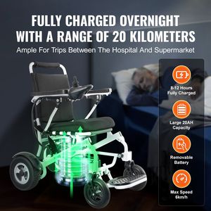 Fauteuil roulant électrique léger pour adultes et personnes âgées, capacité de charge de 300 lb, largeur de 17,7 pouces, pliable et motorisé - Product Image 3