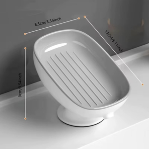 <b>Soap</b> Cage Bathroom <b>Soap</b> <b>Dishes</b> Holder Self Draining <b>Soap</b> Box <b>with</b> Super <b>Suction</b> Portable <b>Soap</b> Container Latest New Design - Product Image 5
