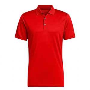 Polo en tricot à manches courtes pour homme, noir uni, design décontracté, coupe classique - Product Image 3