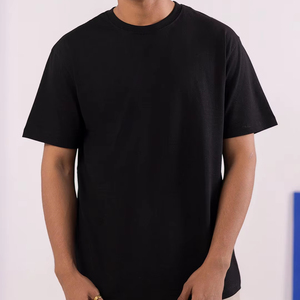 Camiseta de Manga Corta para Hombre, Corte Holgado, Estilo Urbano, Lisa, Impresión Personalizada, Fabricante OEM - Product Image 1