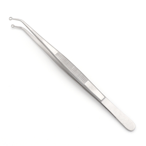 Pinza de Sutura Manual Premium de Acero Inoxidable, Punta Anillada Angulada de 1.6mm, 16cm, Pinza de Microcirugía Autoclavable y Duradera - Product Image 4