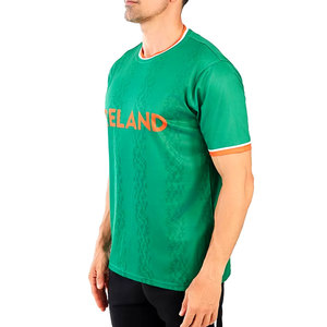 เสื้อฟุตบอลรุ่นใหม่คุณภาพดีที่สุด แบบ unisex ระบายอากาศได้ดี ผลิตจากโพลีเอสเตอร์ พร้อมลายพิมพ์แบบรีดร้อน - Product Image 1