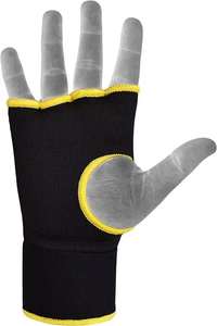 Gants de boxe en cuir avec logo personnalisé, rembourrés en gel, avec enroulement rapide et stabilité pour l'entraînement sportif - Product Image 2