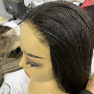 Perruques de cheveux humains naturels droits cheveux vietnamiens bruts naturel noir suisse HD dentelle frontale perruque d'usine - Product Image 4