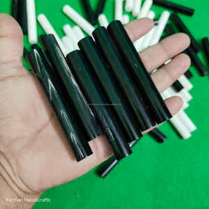 Elegante Rollo de Hueso de Búfalo Negro Sólido, Material Ecológico Hecho a Mano de Primera Calidad para Artesanía y Joyería a Precio Económico - Product Image 6