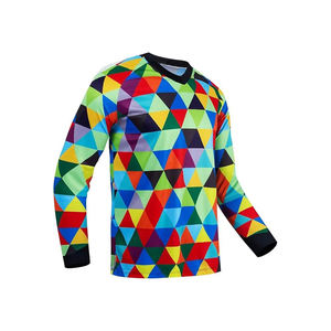 Jersey de Ciclismo MTB para Motociclismo y Carreras, Resistente al Viento, para Verano e Invierno, Manga Larga, Secado Rápido, Transpirable, de Poliéster, para Montaña - Product Image 1