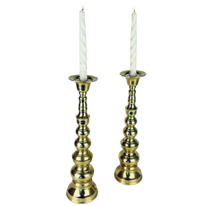 Porte-bougie en métal vintage doré, ensemble de chandeliers en métal pour centres de table de mariage et décoration intérieure - Product Image 1