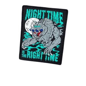 Tactical Chinese Zodiac PVC Hook Loop Beast Warrior Backpack Sticker Heart Flower Rabbit Tiger Dragon <b>Dog</b> Badge Armband for Hat - Product Image 2