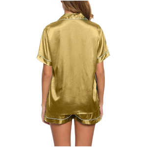 Women's Cotton <b>Pyjamas</b> Night Lounge Wear Sleeping Suit Customized Front Design Breathable Quick Dry Custom Colors Custom - Product Image 2