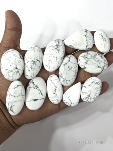 Cabochons en howlite naturelle, pierres précieuses en vrac, formes variées, 20-30 mm, livraison rapide, stock disponible - Product Image 3