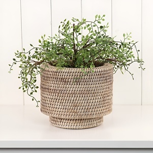 Accesorios para plantas de interior, cesta de ratán para plantas, maceta decorativa para guardar plantas verdes - Product Image 6