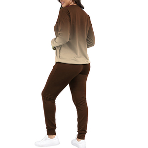 Ensemble de survêtement décontracté d'hiver pour homme, deux pièces, haut à col rond et pantalon en polaire antibactérien à manches longues - Product Image 2